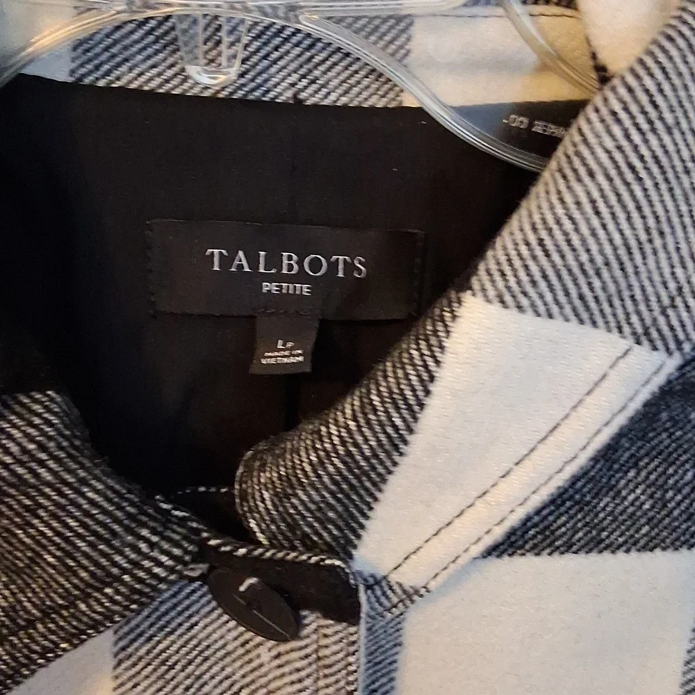 Talbots Black And White Jacket NWOT - Picture 3 of 9